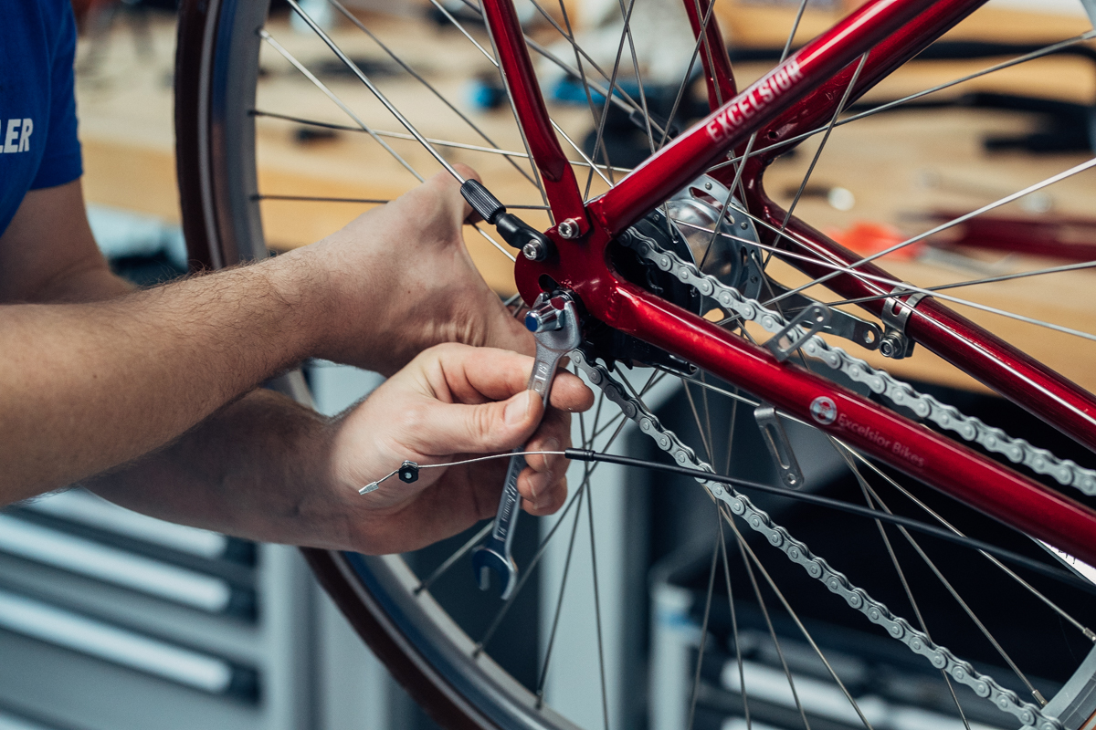 fahrrad hinterrad ausbauen mit nabenschaltung und scheibebbremse